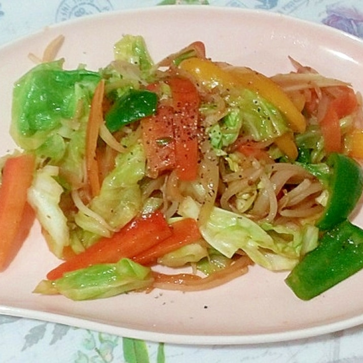 麻婆豆腐の素で作る野菜炒め